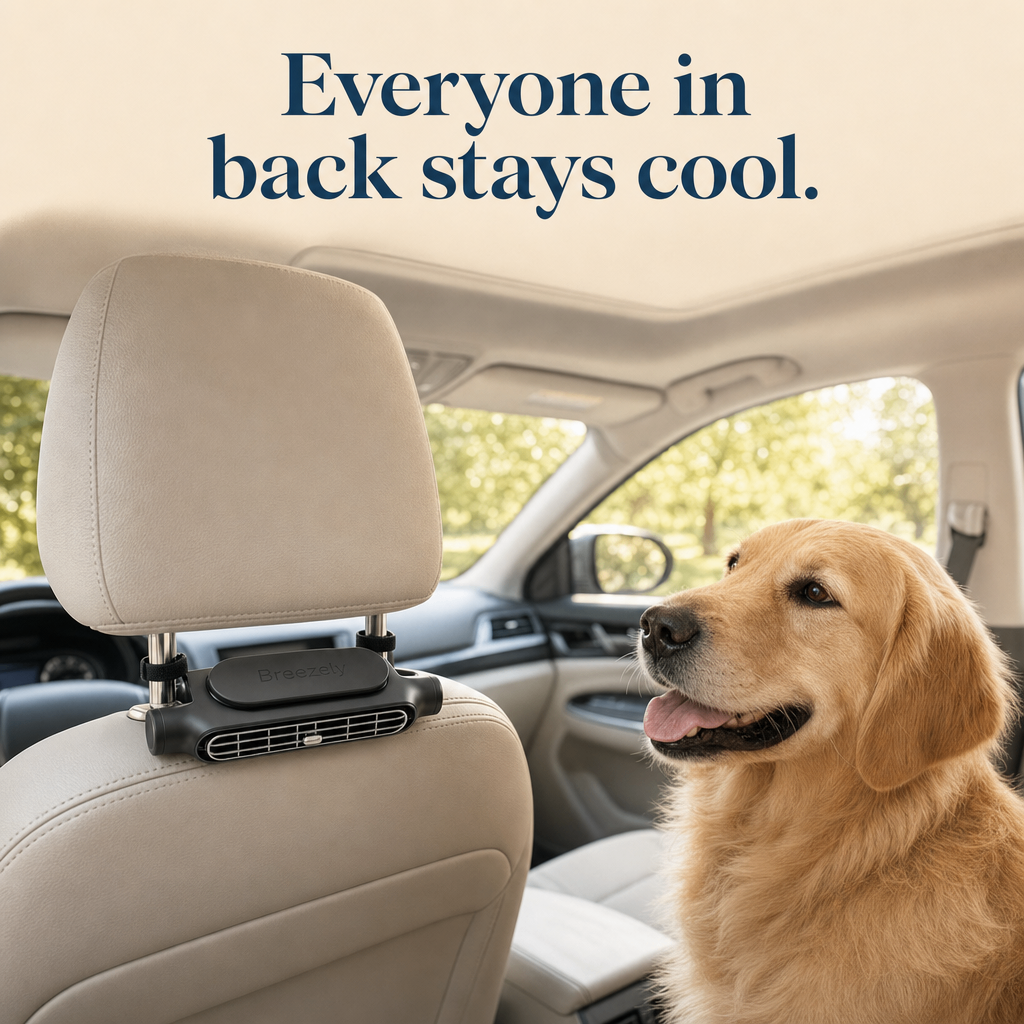 Breezely Backseat Headrest Fan