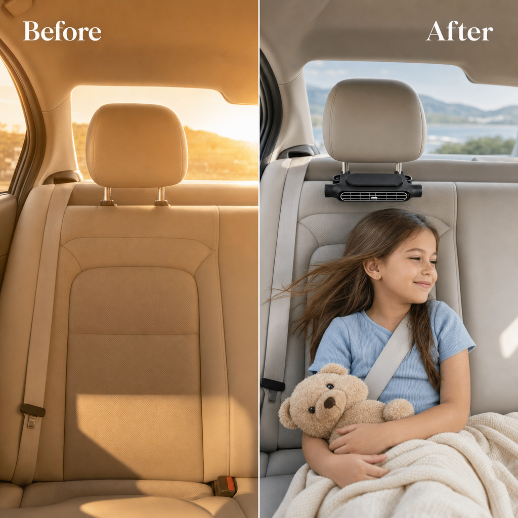 Breezely Backseat Headrest Fan